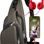 Waterproof Sling Bag Crossbody Backpack for Men Women Sling Backpack Hiking Daypack Multipurpose Cross Body Chest Bag